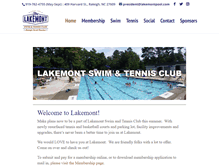 Tablet Screenshot of lakemontpool.com